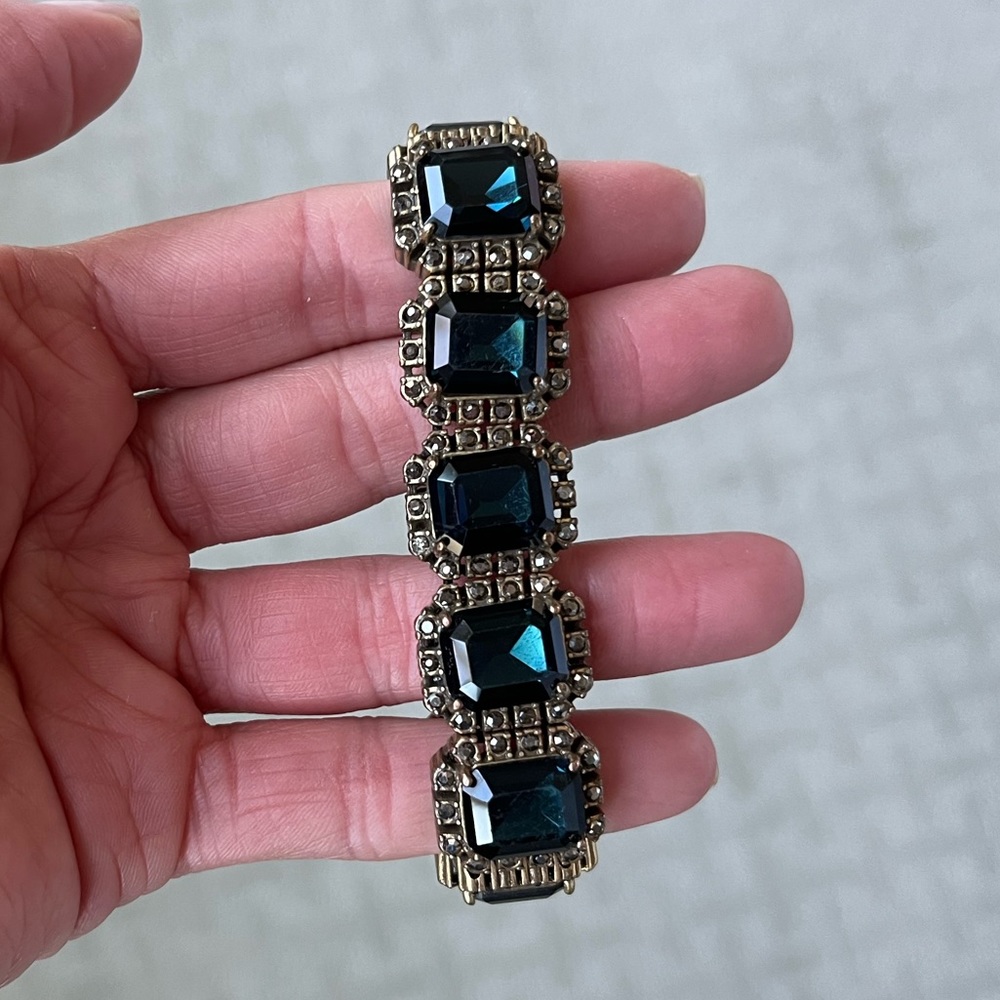 Gold and emerald JCrew Bracelet